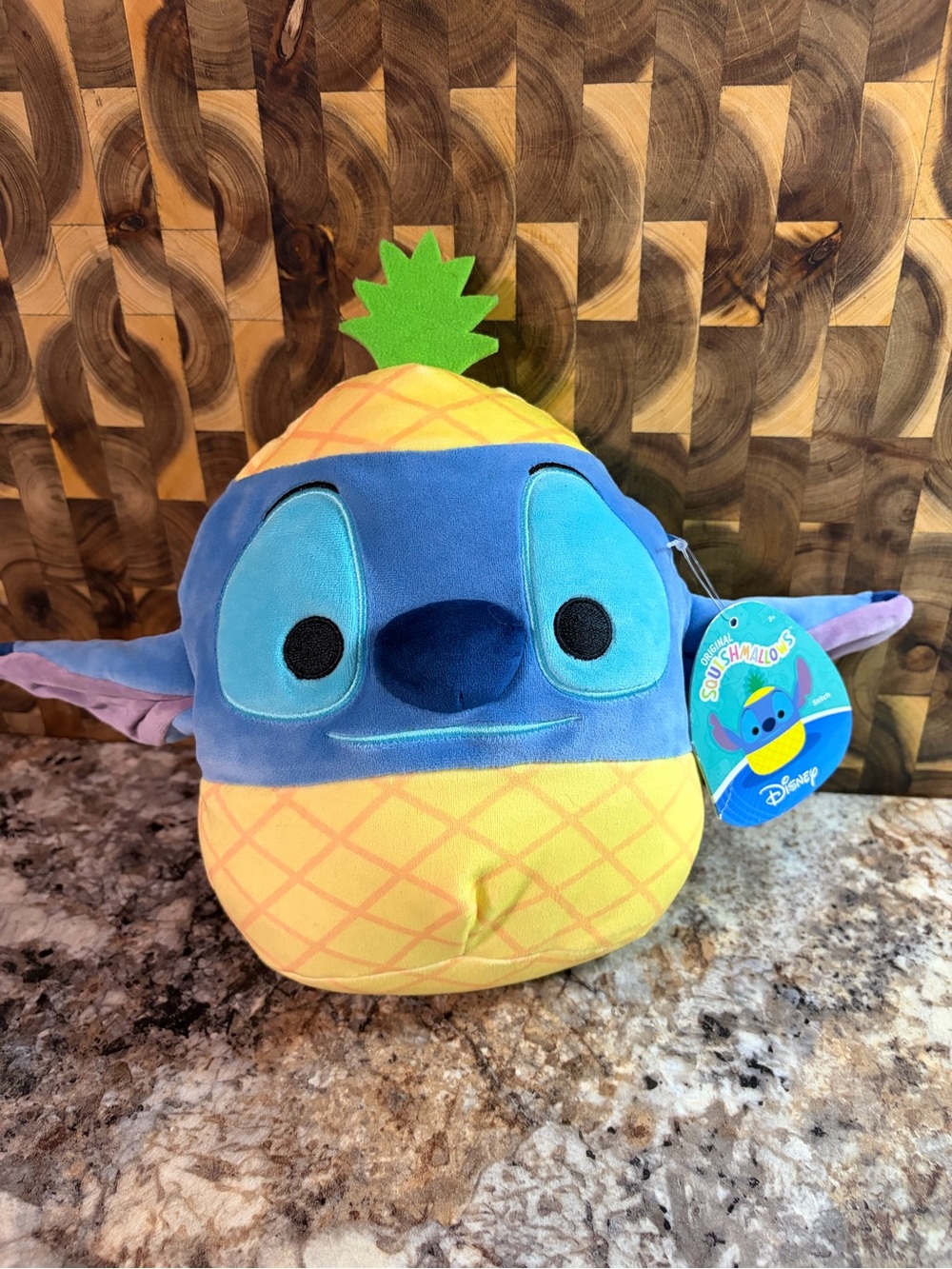 Disney Stitch Pineapple Plush - Blue, Yellow & Green
